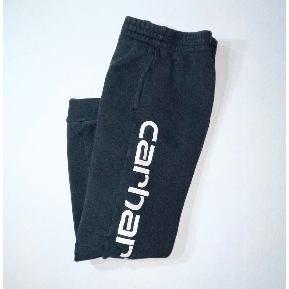 Carhartt Joggers Boys Large 14-16 Black Fleece‎ Logo Sweatpants BN8429-B Kids